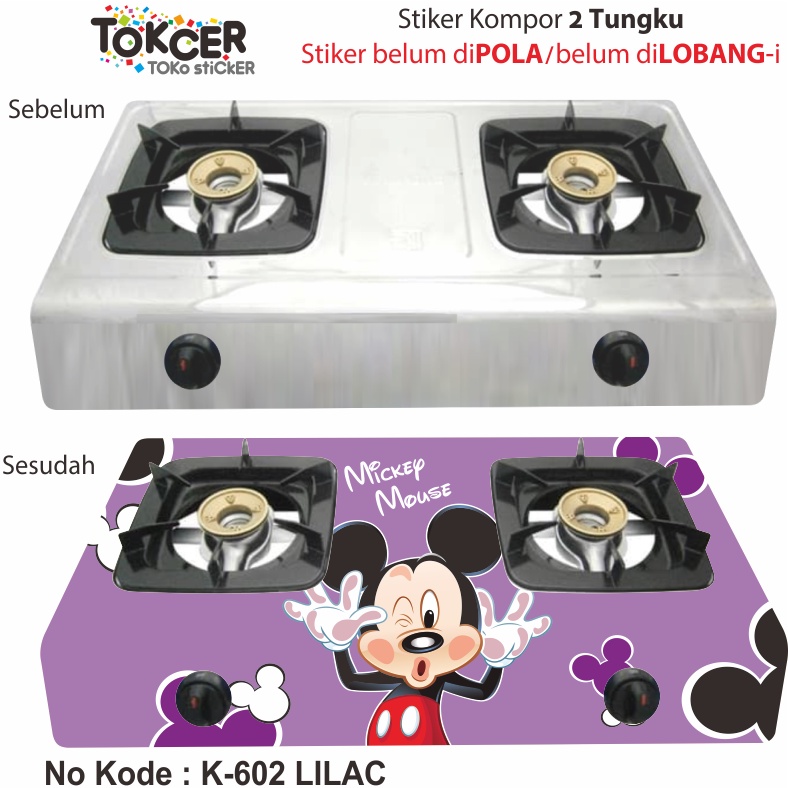 STIKER Kompor 2 Tungku MICKEY MOUSE