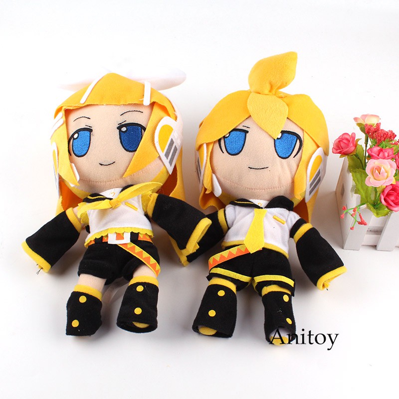 Boneka Lucu Anime vocaloide muñecas de peluche Kagamine Rin/Len muñeco de peluche de juguete para