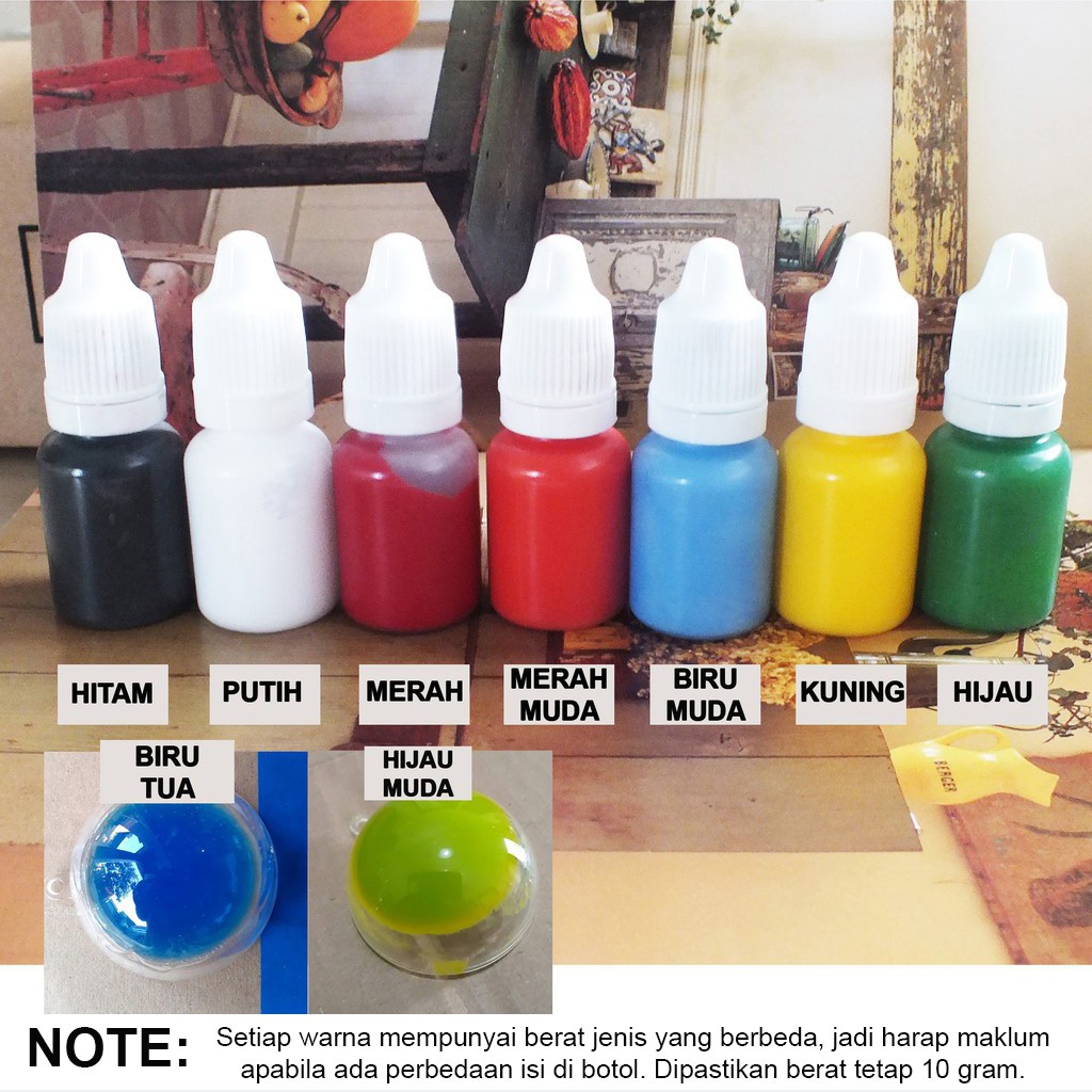 

PIGMENT PEWARNA RESIN / CAT RESIN 10 GRAM