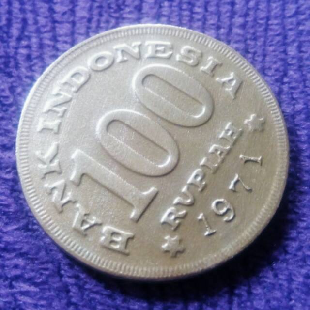 100 rupiah tebal tahun 1971 langka