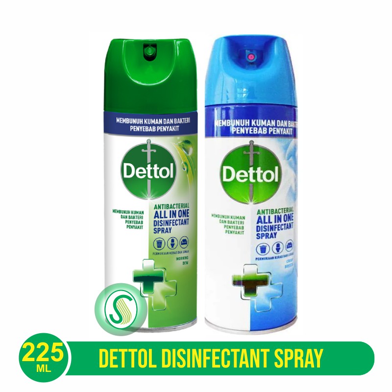 Dettol Disinfectant Spray Morning Dew / Crisp Breeze 225ml