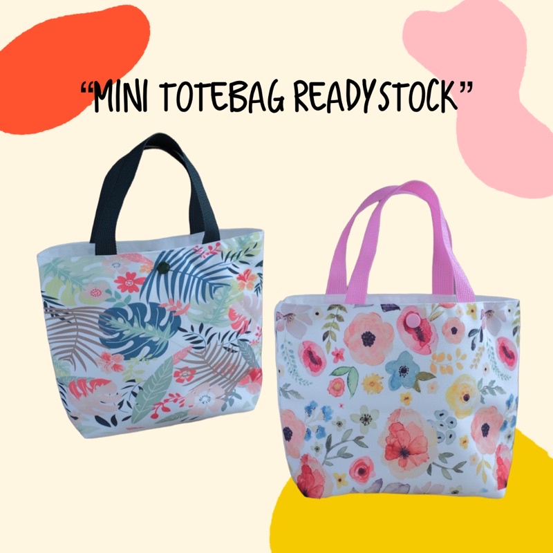 (READYSTOCK) Totebag mini kanvas print fullcolor