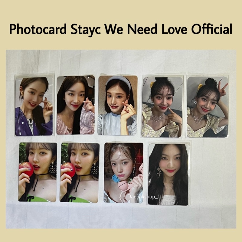 Photocard Sieun J Sumin Makestar 1 We Need love lucky draw apple music hand heart Isa Love Sieun Pow