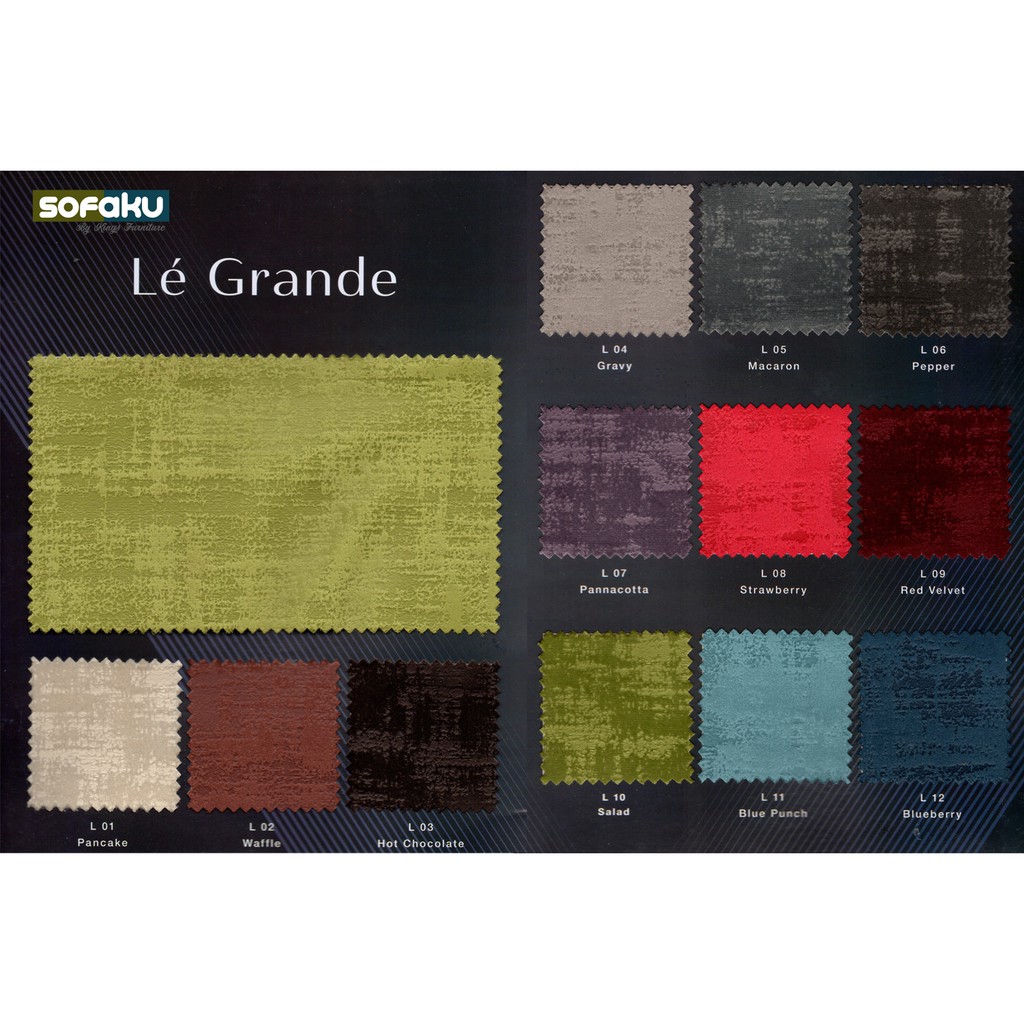 LE GRANDE : Fabric Kain Upholyster - Kain Jok Hikaron / Kain Velvet Motif Suede Le Grande Hikaron