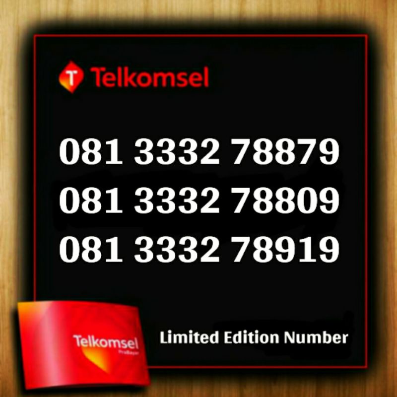 KARTU PERDANA TELKOMSEL NOMOR CANTIK SIMPATI TRIPLE 333 789 7889 919 7879