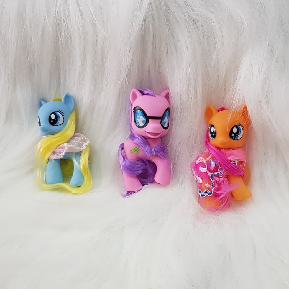 my little pony rubber figure set 3