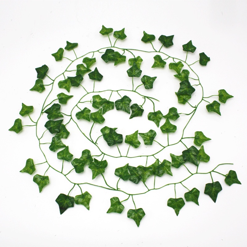 Satu7an PBP46 Daun Rambat Plastik Artificial Tanaman Hias Urai Gantung Dekorasi Lamaran Dinding-DAUN UBI JALAR