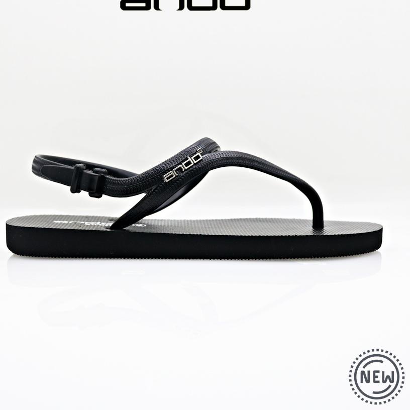 Terbaik.. NEW Ando Tatia Strappy Hitam - Sandal Strapp Wanita