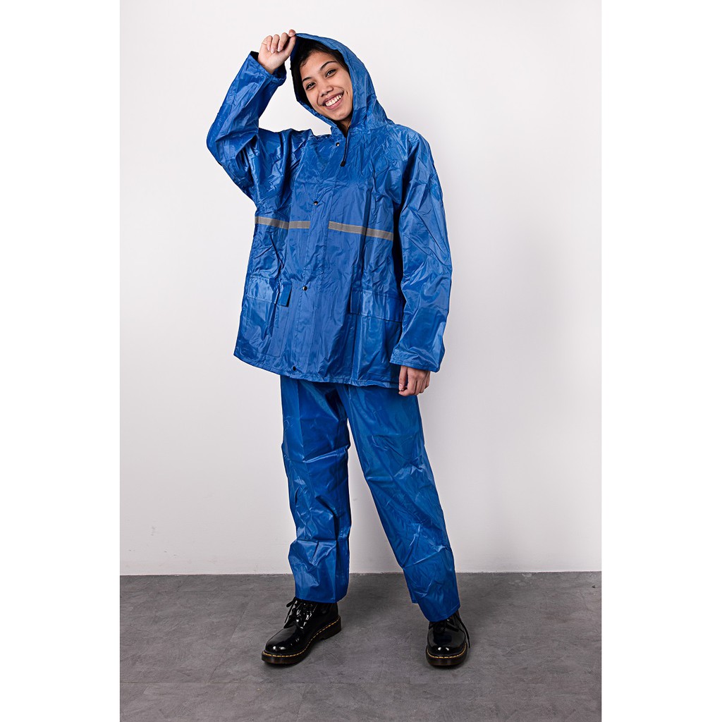 Setelan Jas hujan / Jas Hujan Tebal Anti Air / Jas Hujan Jualan / GRC - 8070-1