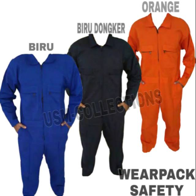 Wearpack Safety Baju Otomotif Baju Mekanik Montir Bengkel Mekanik Smk Outdoor Shopee Indonesia