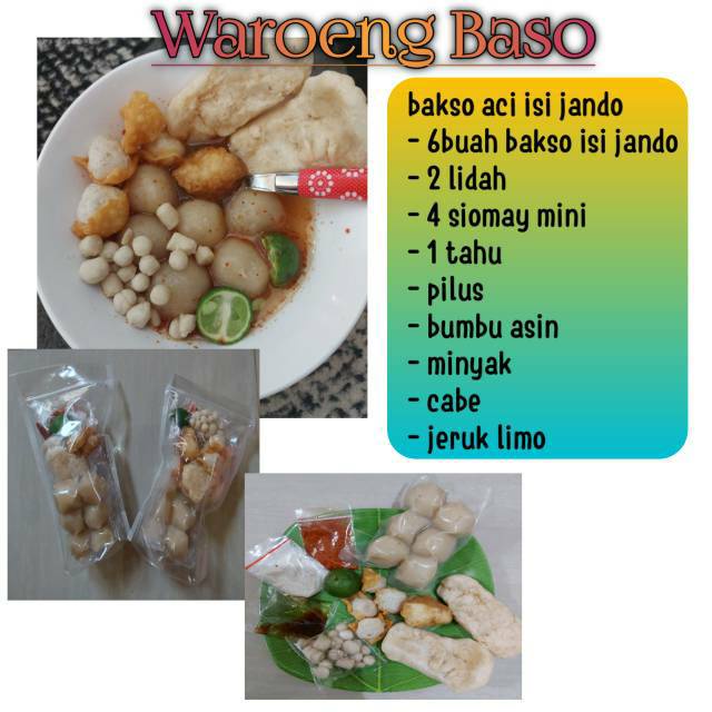 

Bakso aci iinstan isi jando