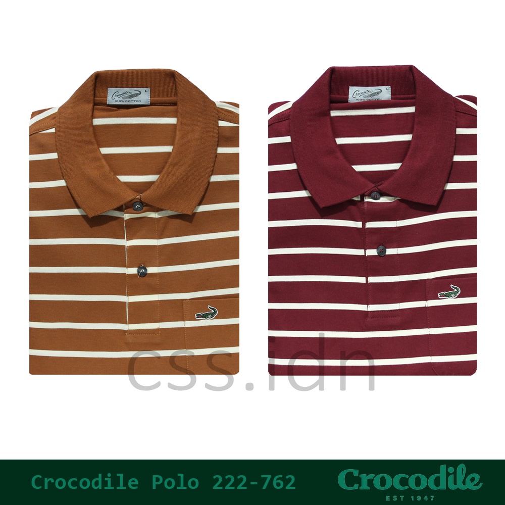 Kaos Kerah Polo Slim Fit Pria Crocodile 222-762