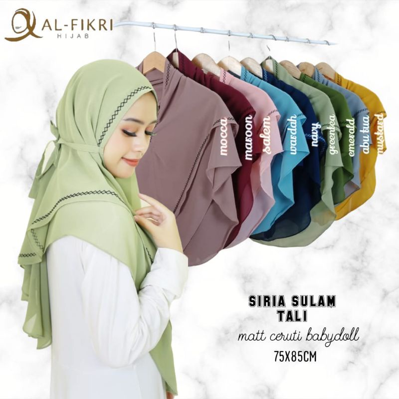 hijab terbaru bisa COD hijab murah hijab instan bergo instan 2 layer sulam sirya sulam tali