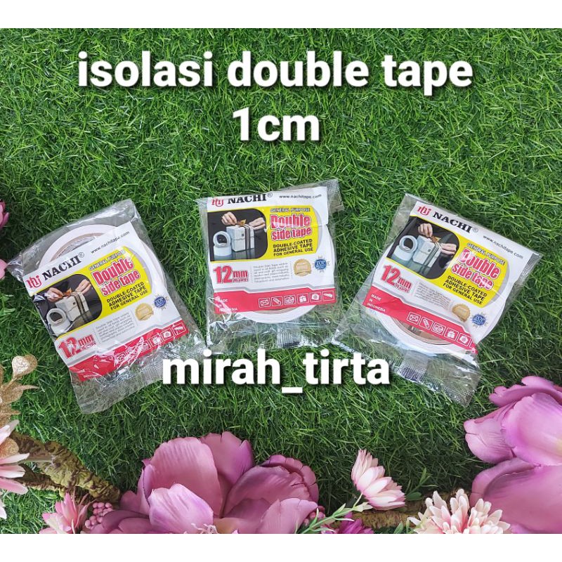 

ISOLASI DOUBLE TAPE NACHI . ISOLASI BOLAK BALIK . isolasi double tape 1 CM