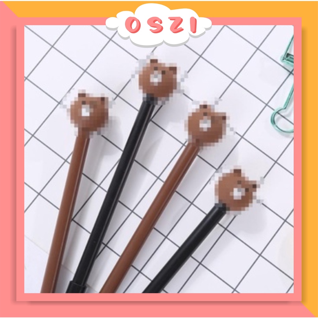 

❄ OSZI ❄ R077 Pulpen Karakter Lucu Model Cute Tinta Gel Black Pena