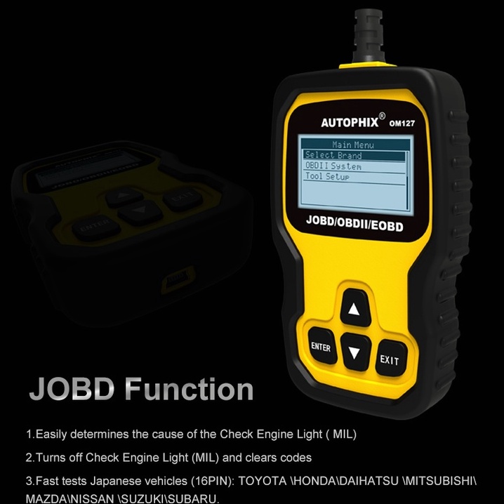 AUTOPHIX OM127 JOBD/OBDII/EOBD Obd2 Scanner Car Scanner Odb2 Car Diagnostic Tool Obd Car Diagnostic Scanner Automotive Scanner