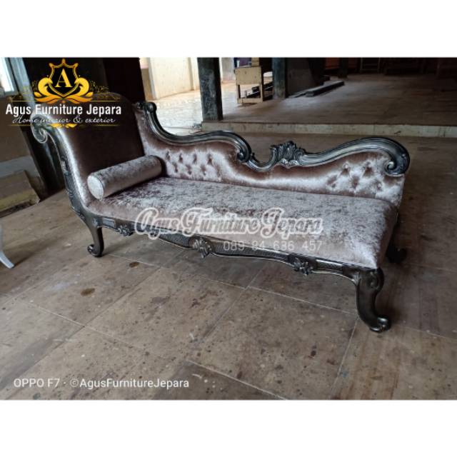 SOFA LOUNGER LUXURY KLASIK (sofa mewah sofa raja sofa malas sofa santai)