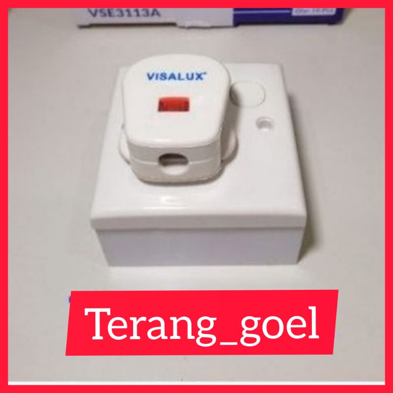 STOP KONTAK AC VISALUX KOMPLIT 1 SET TANAM ( TEMPEL) / IB (OB) AC VISALUX KOMPLIT 1 SET