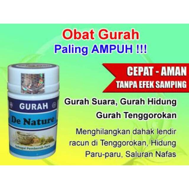 Obat Herbal Gurah Suara Obat Penyaring Suara Agar Indah Mengobati Suara Serak Gurah De Nature