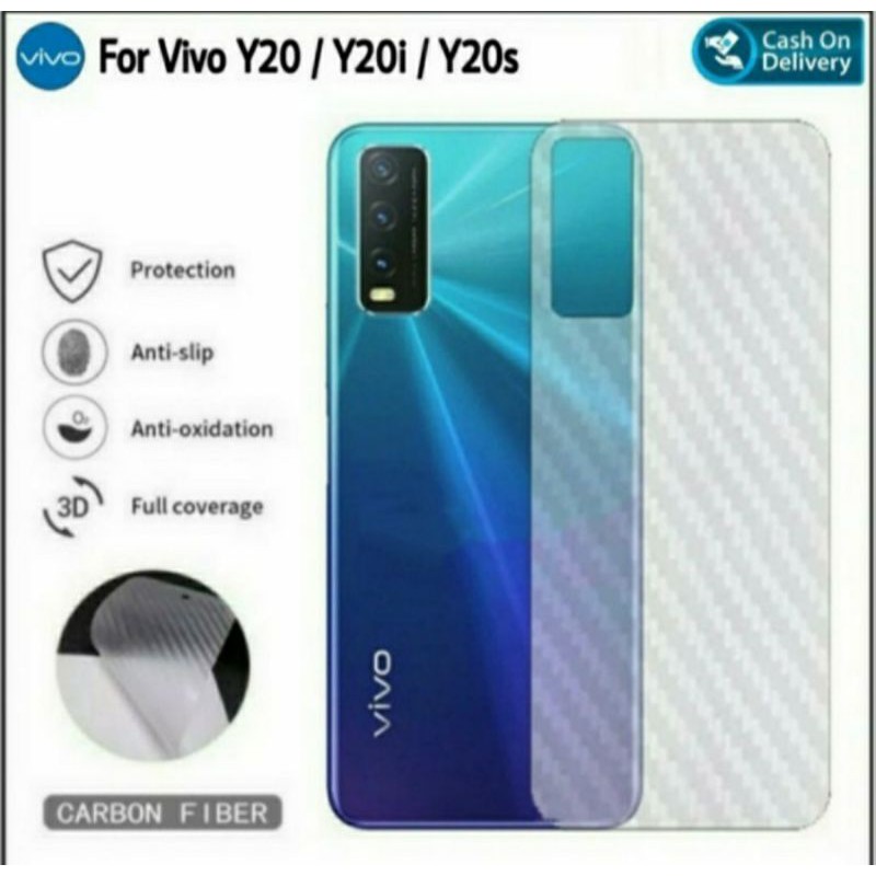 GARSKIN CARBON VIVO Y20 / VIVO Y20i / VIVO Y20s / VIVO Y12s