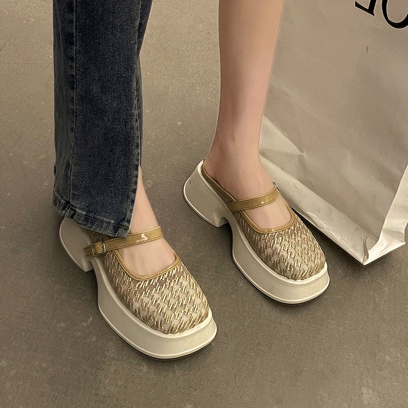 FD Sepatu Flat Kasual Marry Jane Shoes Sepatu Sandal Wanita Korean Style Terbaru DI-090