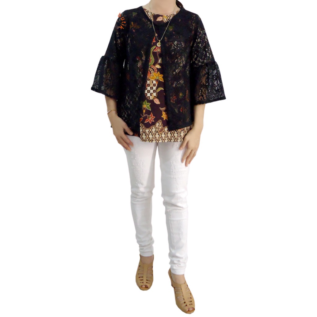 Lovelybutik Baju Batik Wanita Atasan Blouse D3la Atasan Batik Wanita Modern Terbaru Bahan Premium