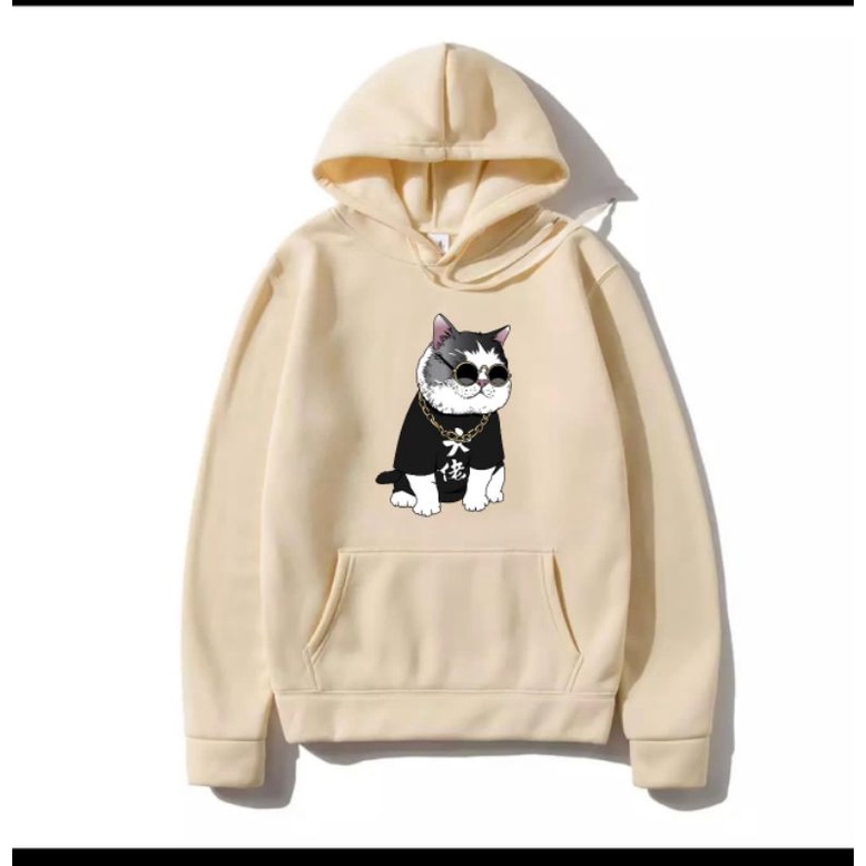 COD/DS/SWEATER HOODIE KUCING CAT size (M-L-XL)