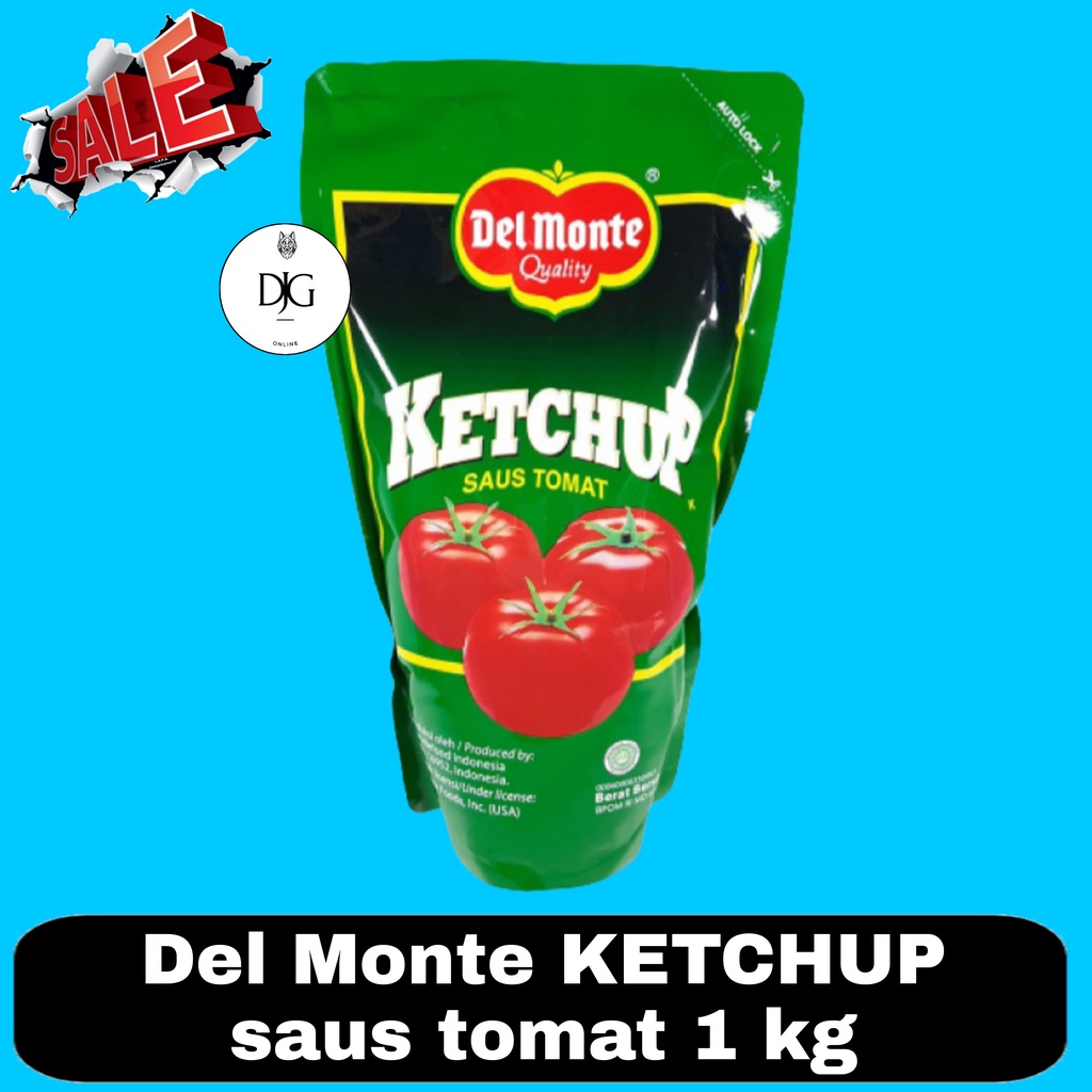 

Delmonte Tomato Sauce / Del monte Saus Tomat Pouch 1 Kg
