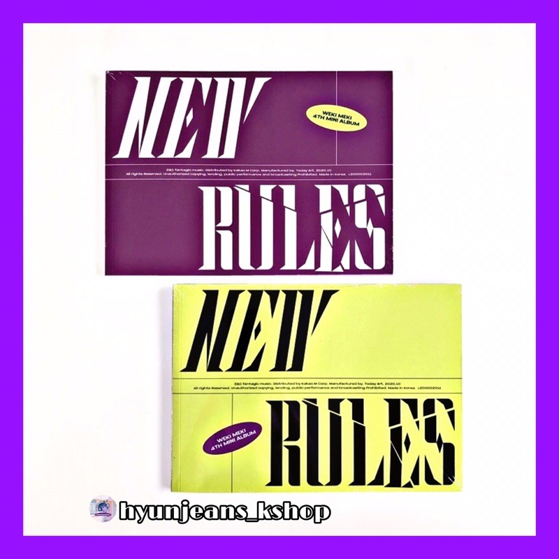 [READY STOCK] WEKI MEKI Mini Album Vol.4 - NEW RULES ( + poster) / WEKIMEKI