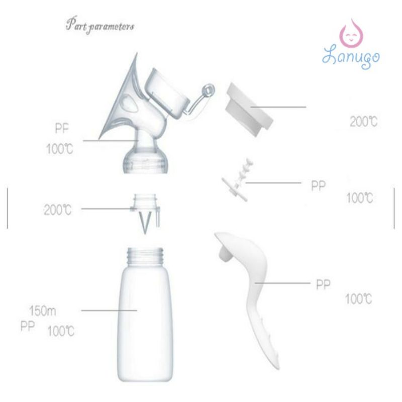 Makassar ! Pompa Asi Manual Real Bubee Original / Breast Pump Manual Real Bubee / Breast Pump Manual Qiutee / Pompa Asi