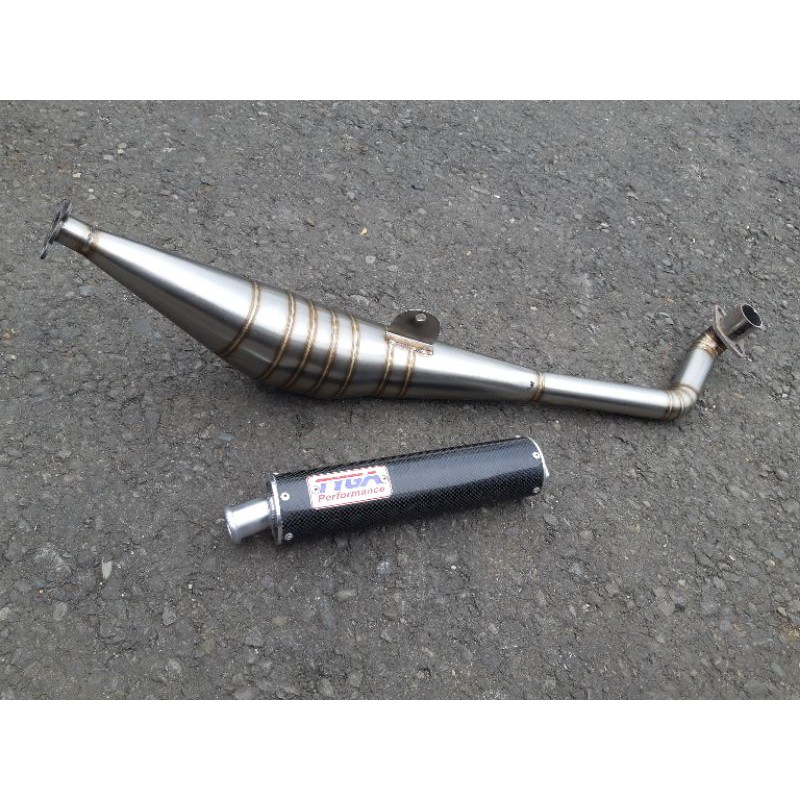 Knalpot FizR TYGA Karbon Kevlar Fullsystem Fiz R Stainless