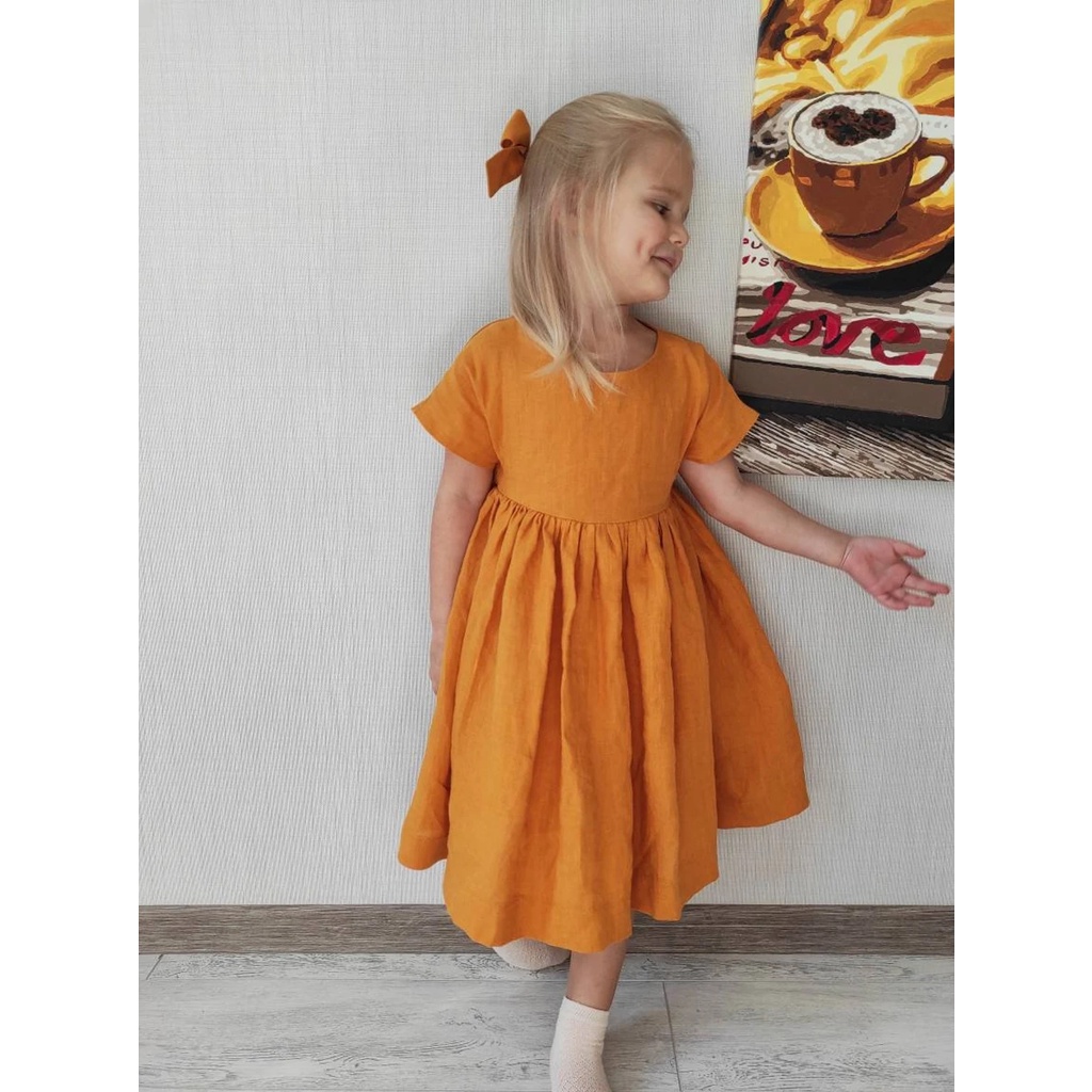 Zahra Dress Anak Perempuan Layla Bahan Katun | Pakaian Anak Lucu Umur 1-5 Tahun