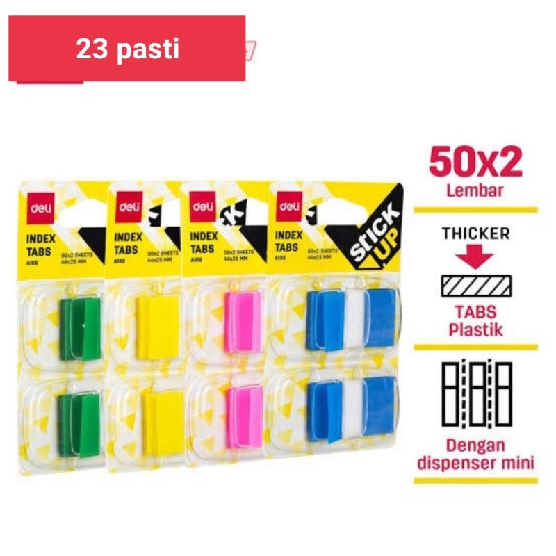 

index tab Deli A100/penanda/sticky note/pages mages