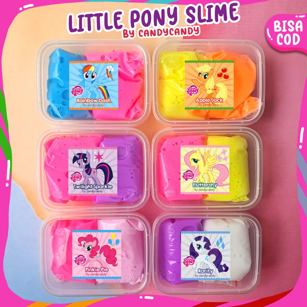 Little Pony slime by candycandy.idn