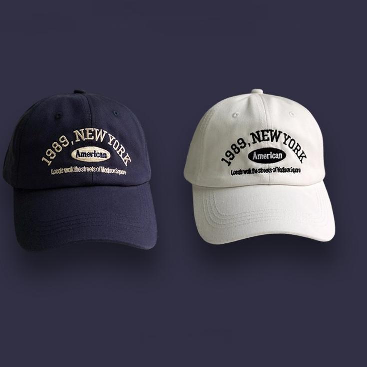 Serbu Update NEXTSTOP-200 Unisex Pria Wanita Hat Soft Material Bordir 1989 New York Topi Baseball