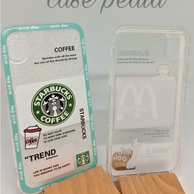 Case Casing Xiaomi Redmi 8 8A 9 9A 9C 9T Note 4 5 6 7 8 9 10 10s PRO POCO F3 M3 X3 NFC PRO Starbucks &amp; McDonald's