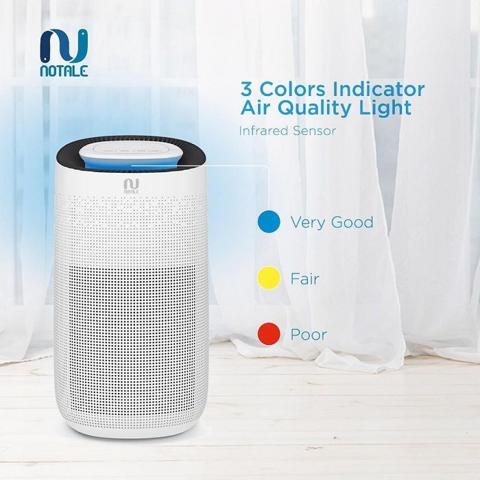 Notale Air Purifier HEPA Filter 13 UV Sterilizer 3 in 1 - Garansi Resmi