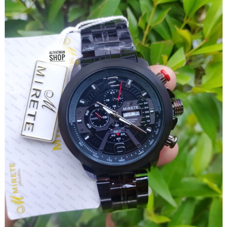 MIRETE✅ ORIGINAL FASHION PRIA JAM TANGAN IMPORT TAHAN AIR RANTAI STAINLISS STELL//JAM TANGAN PRIA WARNA HITA ROSGOLD COD/JAM TANGAN PRIA SPORTI MIRETE ORIGINAL MEWAH KEKINIAN//JAM TANGAN COWOK KEREN TERMURAH