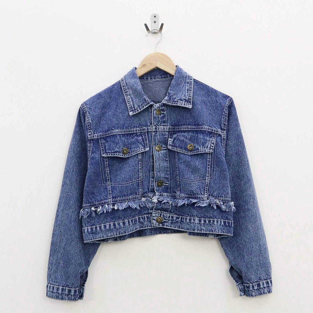 (ORIGINAL) Oversize crop enzi jacket jeans by Genijeans