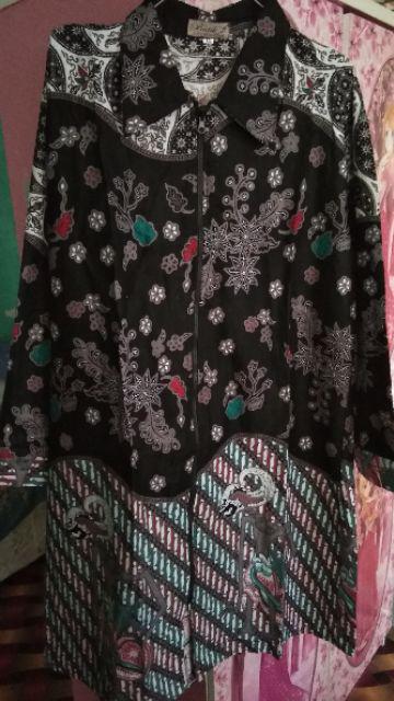 Terlaris Serut Genes Jelita Tunic Tunik Batik Modern Wanita