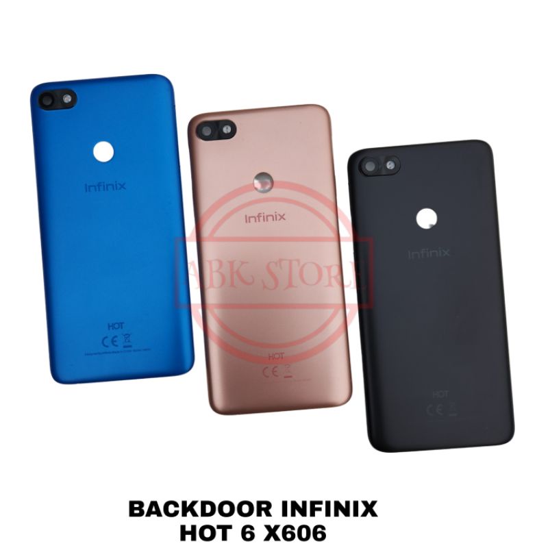 TUTUP BELAKANG BACKDOOR BACKCOVER BACK CASING HOUSING INFINIX HOT 6 X606