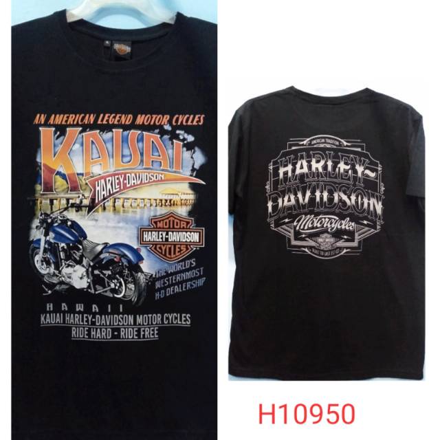 Kaos Harley-Davidson lengan pendek