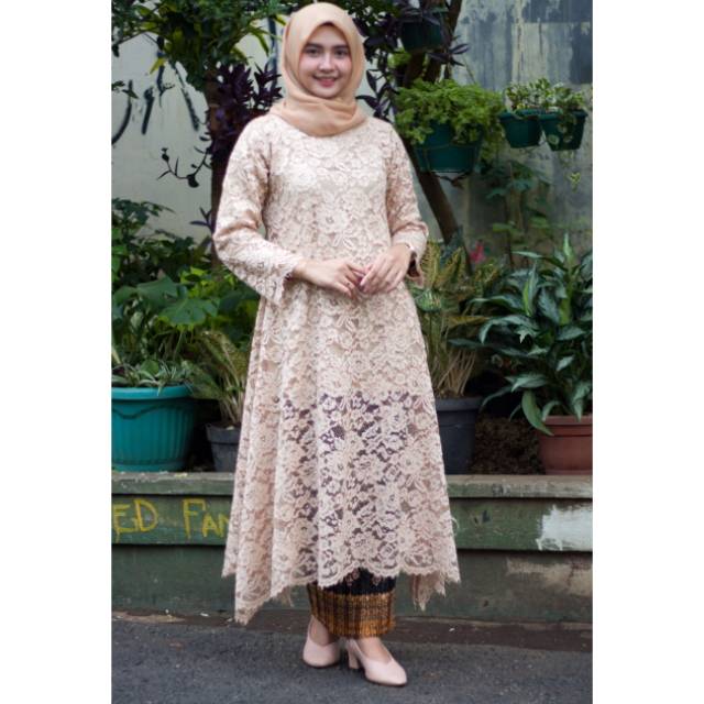 Set baju kurung brokat sigadis mocca non gliter