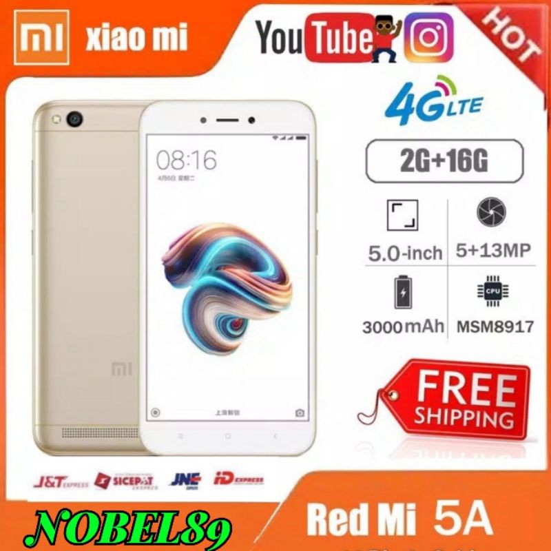 XIAOMI REDMI 5A RAM 2GB INTERNAL16GB 4G LTE