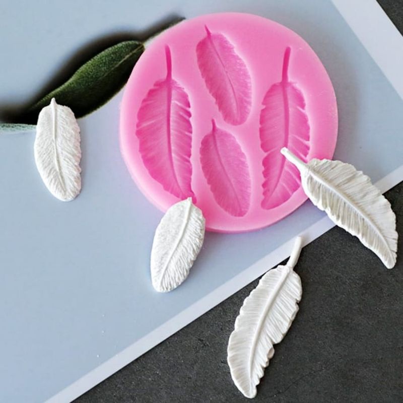 NANA  Fondant Jelly Mould Silicone Cetakan Silikon Leaves Daun Dekorasi Kue Cake Unik