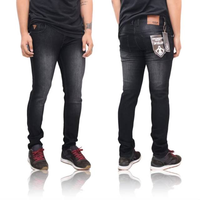 CELANA JEANS PRIA STREACTH - CELANA JEANS PENSIL PRIA - (BISA BAYAR DI TEMAT/COD ) CELANA JEANS COD