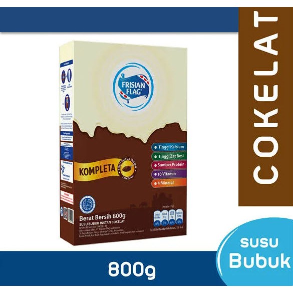 

Frisian Flag Kompleta Susu Bubuk Cokelat / Vanila [800 g]