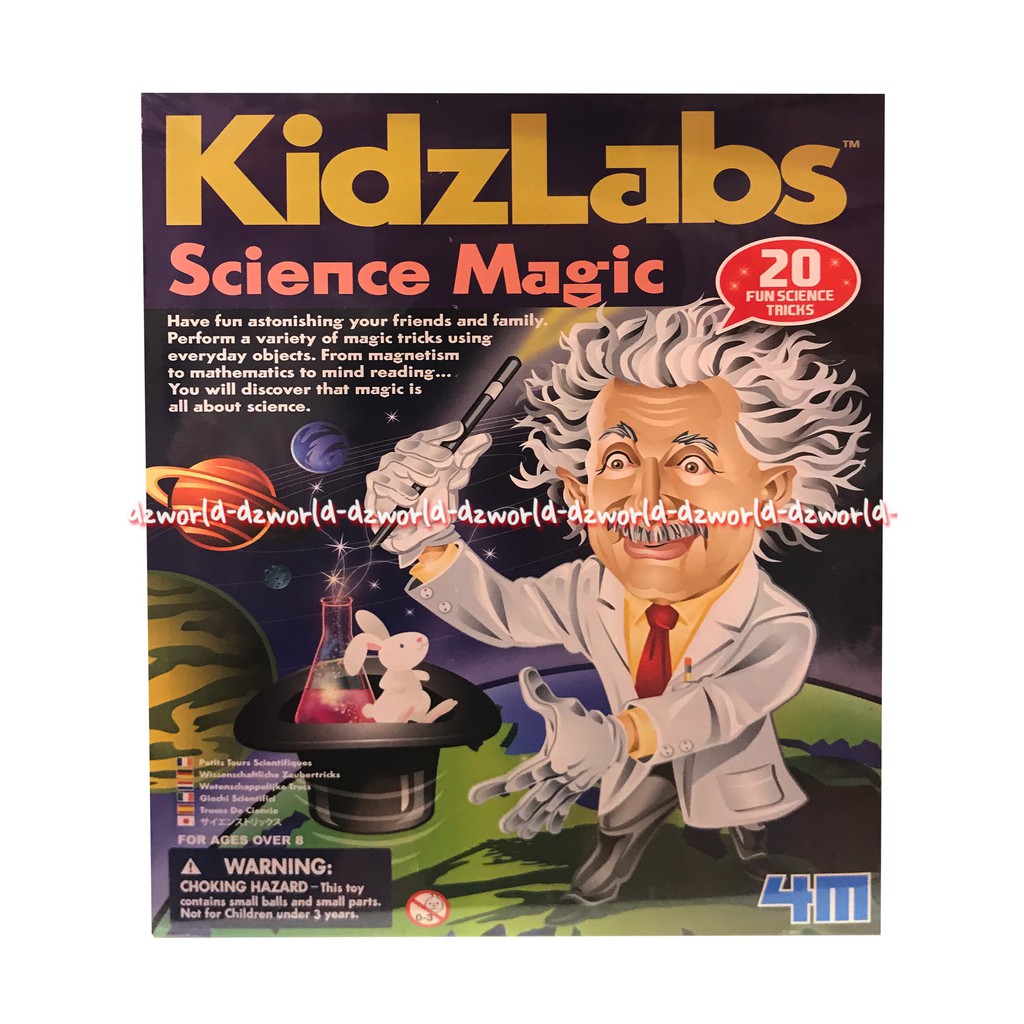 Kidzlabs Science Magic 4M Albert Einstein membuat trik sulap sendiri dan mempelajari prinsip sains