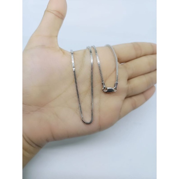 kalung perak asli silver 925 lapis emas/ kalung milano biasa/ kalung fashion wanita impor