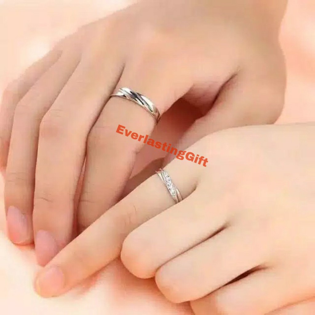 CIncin Couple Irish Kristal (Sepuh Perak, Anti Karat)